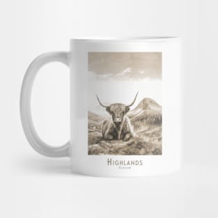 Highland Cow Serenity - Scotland Mug